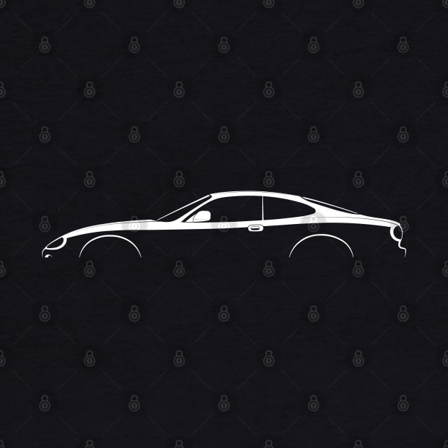 Jaguar XK (X100) Silhouette by Car-Silhouettes